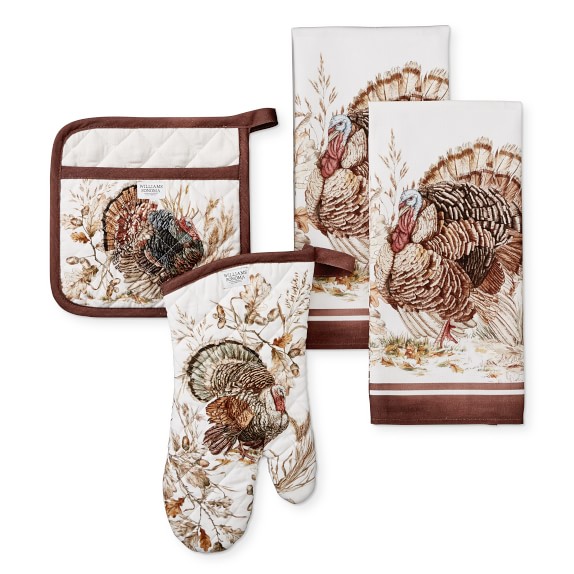 Autumn Plymouth Turkey Kitchen Linens Bundle