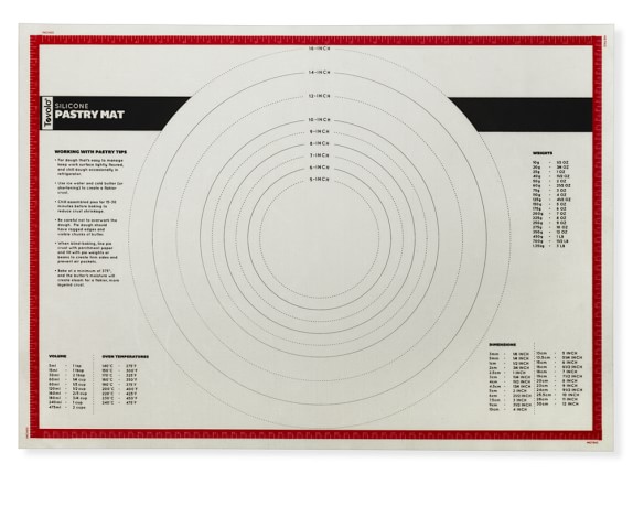 Nonstick Silicone Perfect Measurements Pastry Mat | Tovolo