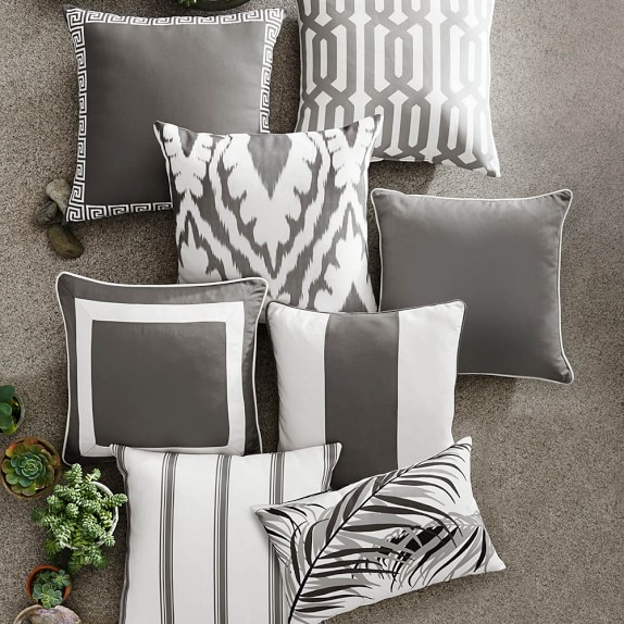 grey pillow covers