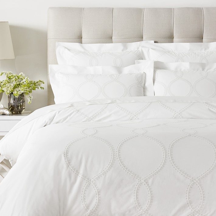 eyelet pillow shams