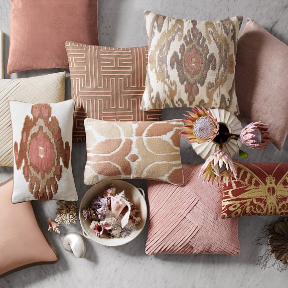 metallic pillow covers