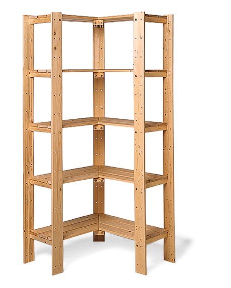 corner shelving unit