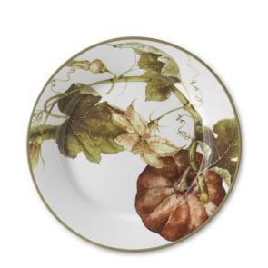 New  WILLIAMS SONOMA Plymouth Pumpkin Dinner Plate One