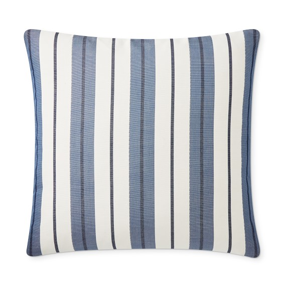 blue stripe pillow