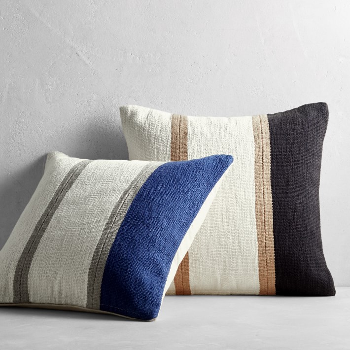 striped pillow covers