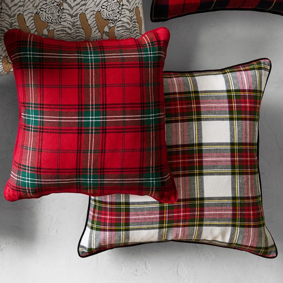 tartan pillow case