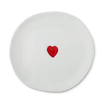 Red Hearts Valentine's Dinner Plate | Williams Sonoma