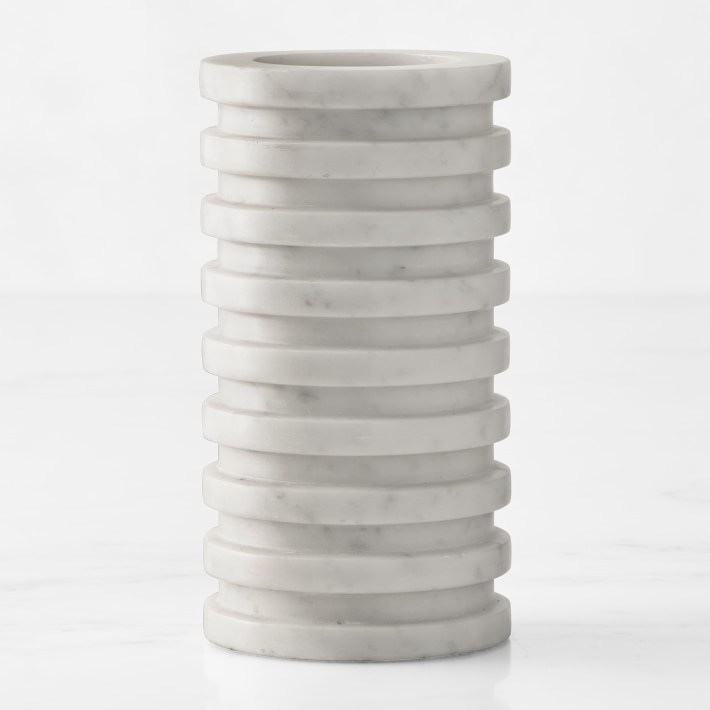 White Carrara Marble Vases | Williams Sonoma