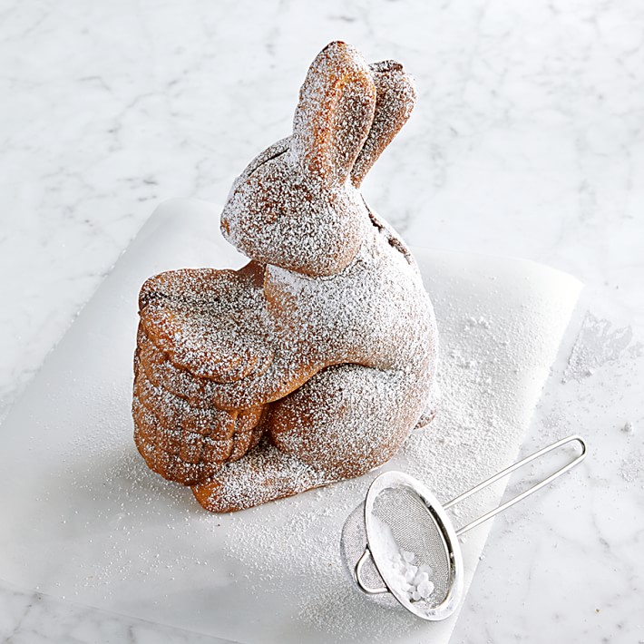 Nordic Ware Nonstick Cast Aluminum Easter Bunny with Basket Cake Pan