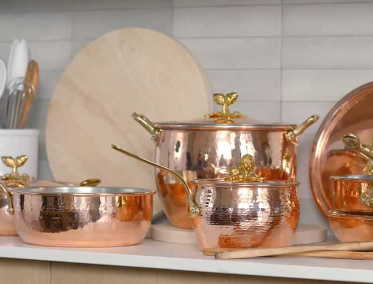 Copper plated small saucepan or butter warmer 