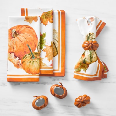 Heirloom Pumpkin Kitchen Apron | Williams Sonoma