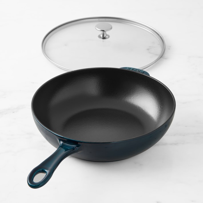 Staub Enameled Cast Iron Saute Pan Williams Sonoma