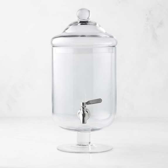 Short Footed Glass Beverage Dispenser