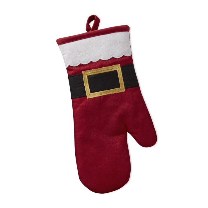 Santa Oven Mitt | Williams Sonoma