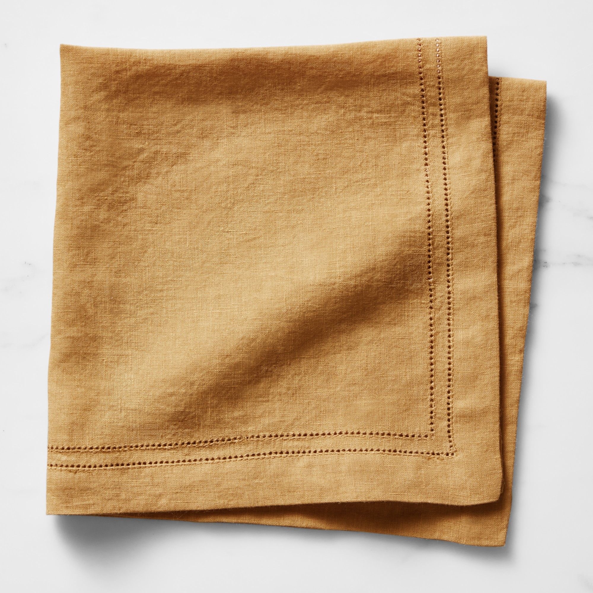 

Linen Double Hemstitch Napkins, Set of 4