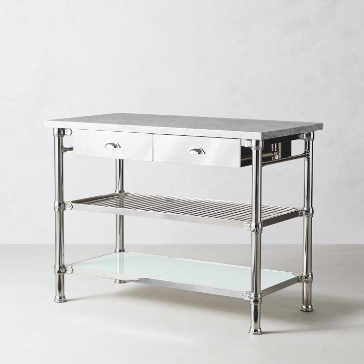 Modular Marble Top Kitchen Island Williams Sonoma