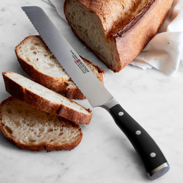 Wüsthof Classic Ikon DoubleSerrated Bread Knife Williams Sonoma
