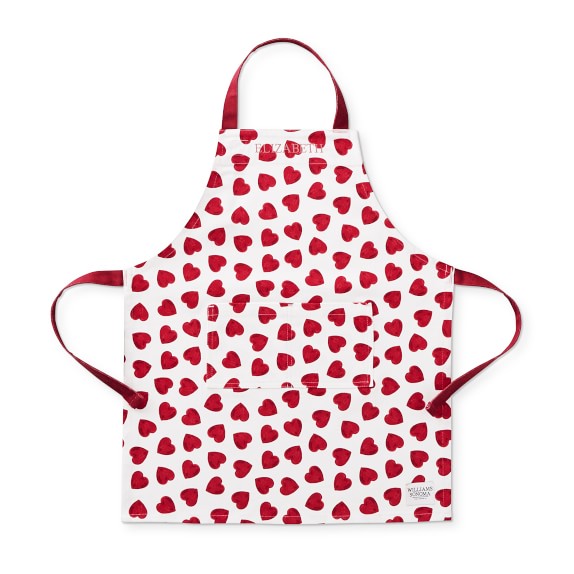 Country Club Contemporary Heart Design Apron Fully Protective Wipe Cloth Apron 