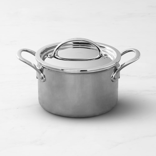 Williams Sonoma Thermo-Clad™ Stainless-Steel Soup Pot, 4-Qt.