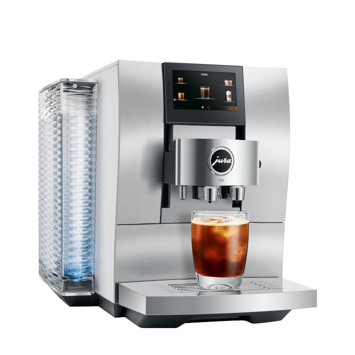 JURA Z10 Aluminum White Fully Automatic Espresso Machine Williams Sonoma