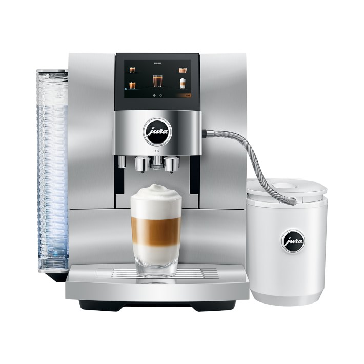 JURA Z10 Aluminum White Fully Automatic Espresso Machine Williams Sonoma