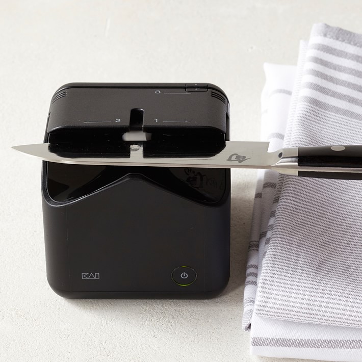 KAI Cube Electric Knife Sharpener Williams Sonoma