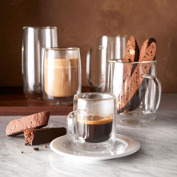 Set of 2 x 9.2 fl with Handle GROSCHE Fresno Double Walled Glass Cups Set of 2 x 280 ml Double Walled Glasses for Coffee oz Tea Set of 2 x 9.2 fl with Handle GROSCHE Fresno Double Walled Glass Cups Set of 2 x 280 ml Double Walled Glasses for Coffee oz Tea