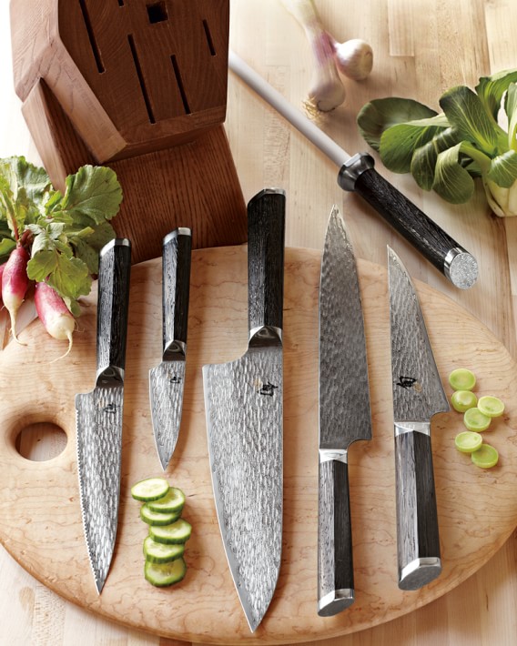 Shun Fuji 7Piece Knife Block Set Williams Sonoma