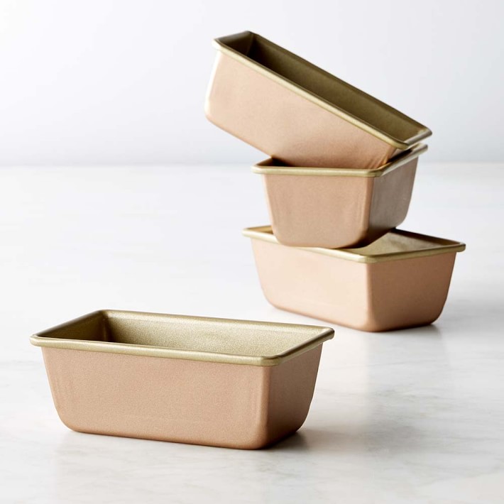 Williams Sonoma Copper Goldtouch® Nonstick Mini Loaf Pans - Set of 4 ...