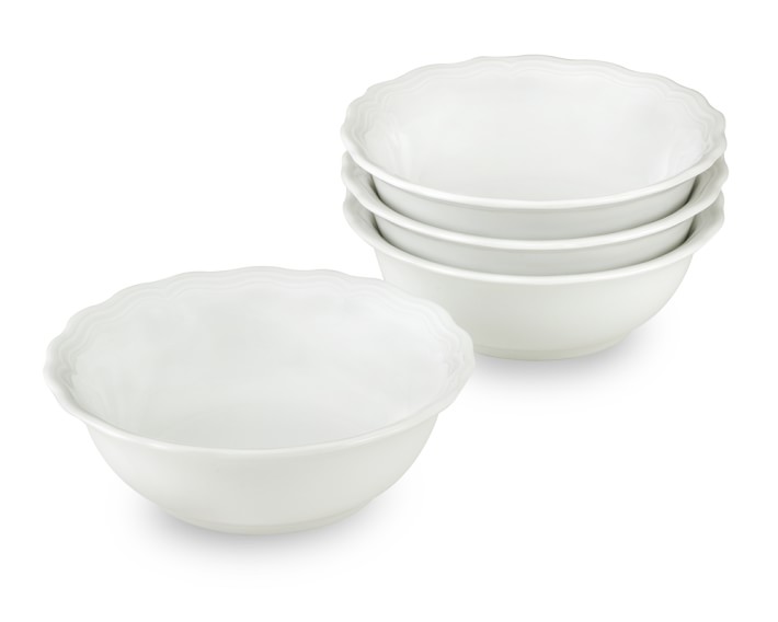 Pillivuyt Queen Anne Porcelain Cereal Bowls Williams Sonoma