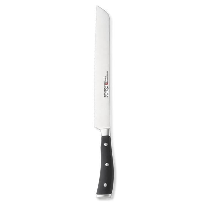 Wüsthof Classic Ikon DoubleSerrated 9" Bread Knife Williams Sonoma