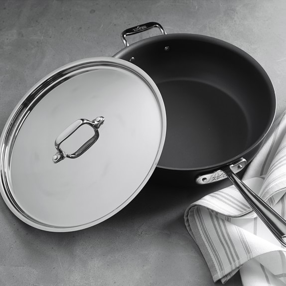 All-Clad E7867164 NS1 Nonstick 4 Quart Essential Pan with Loop and Lid