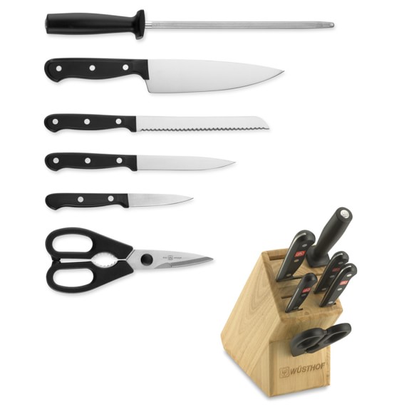 wusthof gourmet knife block set