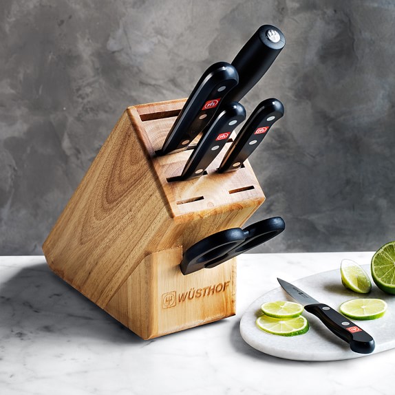 wusthof gourmet 7 piece knife block set