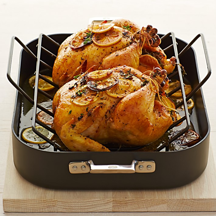 Calphalon Elite Nonstick Roasting Pan With Rack Williams Sonoma