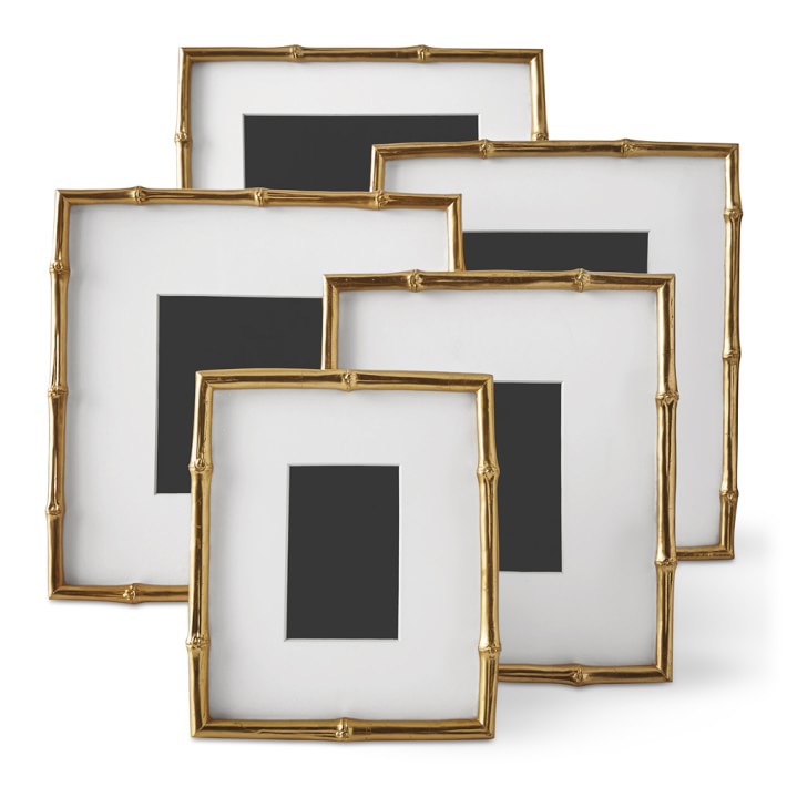 AERIN Gilded Bamboo Gallery Wall Frame Williams Sonoma