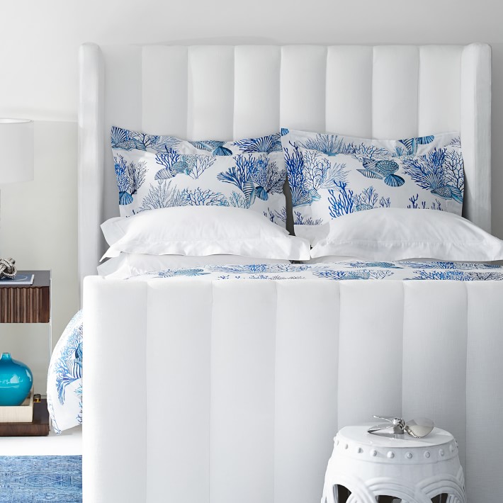 blue coral duvet cover