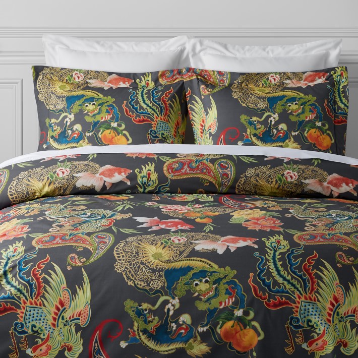 New Moon Printed Luxury Duvet Cover & Shams Williams Sonoma