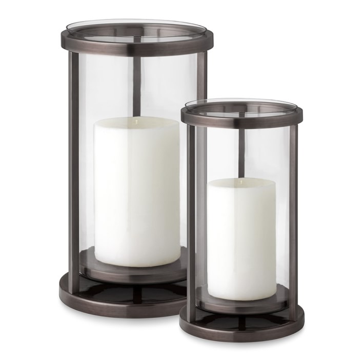 Metal Frame Hurricane Candle Holder Williams Sonoma