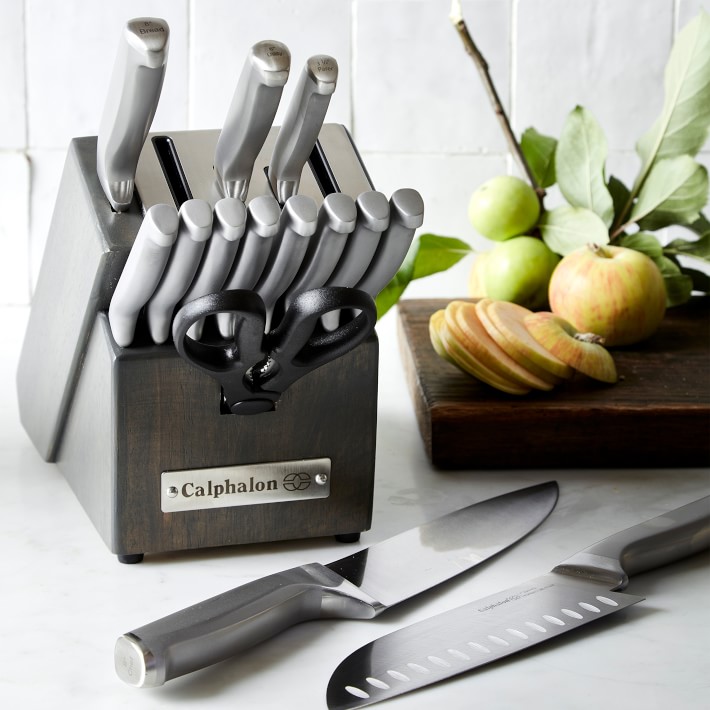 calphalon classic self sharpening knife set