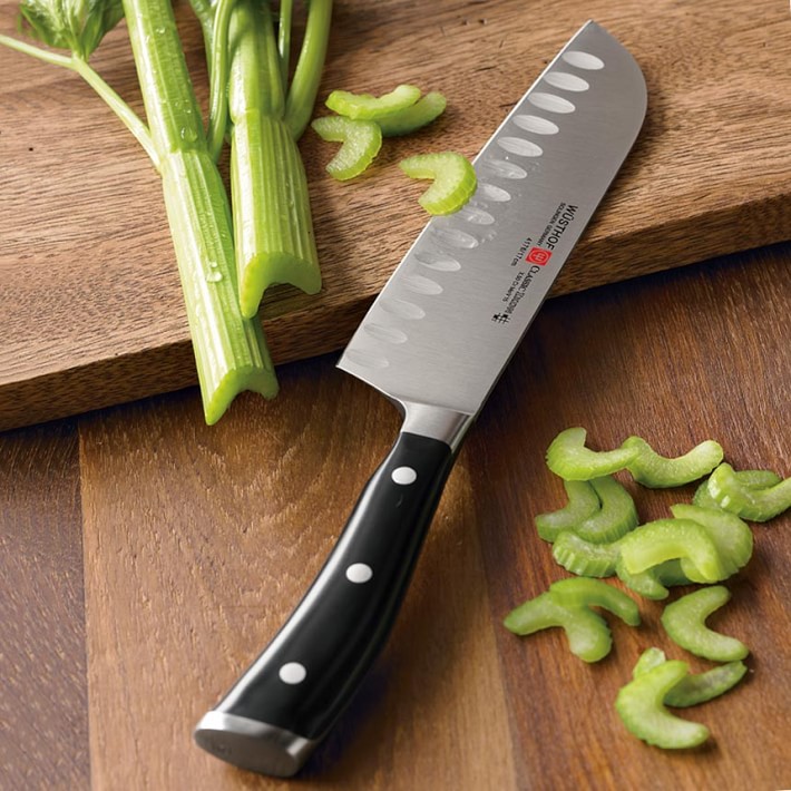 Wüsthof Classic Ikon Hollow-Edge Santoku Knife | Williams Sonoma