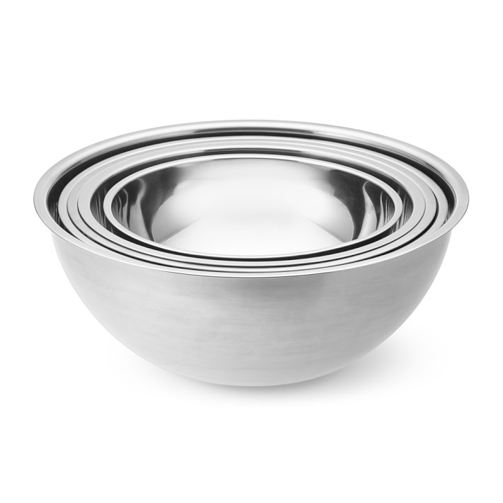 Stainless-Steel Restaurant Mixing Bowls | Williams Sonoma