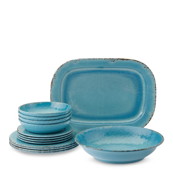 Rustic® Outdoor Melamine Dinnerware Collection + Place Setting 