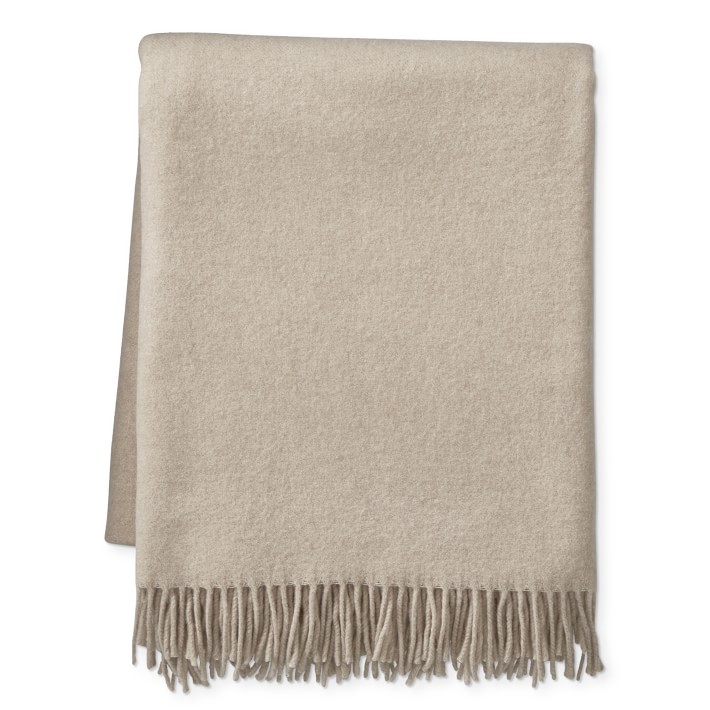 Recycled Italian Cashmere Throw Blanket Williams Sonoma