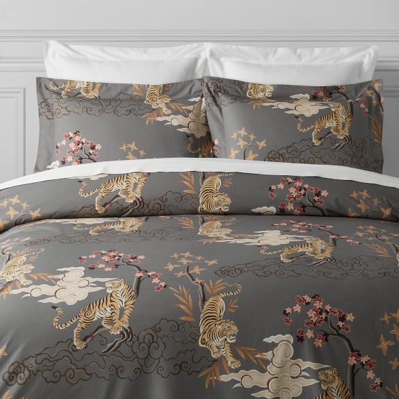 tiger print duvet