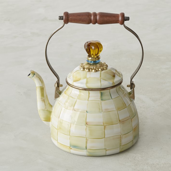 mackenzie childs parchment teapot