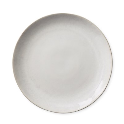 Cyprus Reactive Glaze Dinner Plates, Set of 4, White