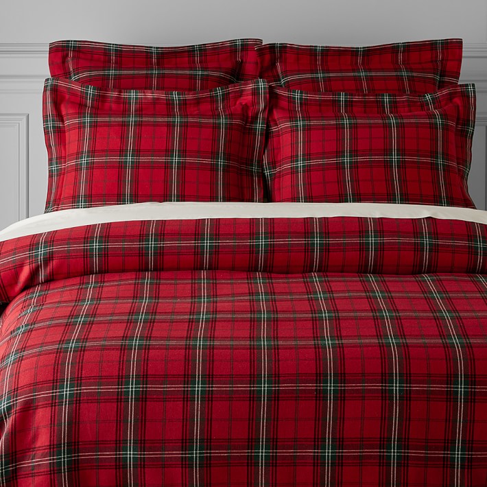 christmas plaid duvet