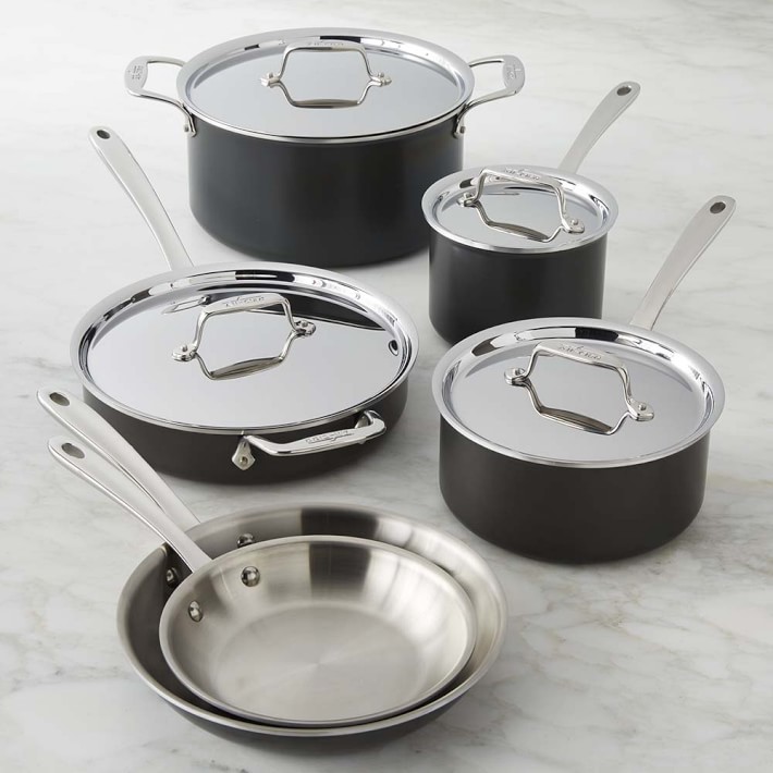 AllClad LTD 10Piece Cookware Set Williams Sonoma