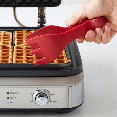 Williams Sonoma Ultimate Silicone Waffle Tongs, Red